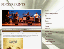 Tablet Screenshot of fingerprintsband.com